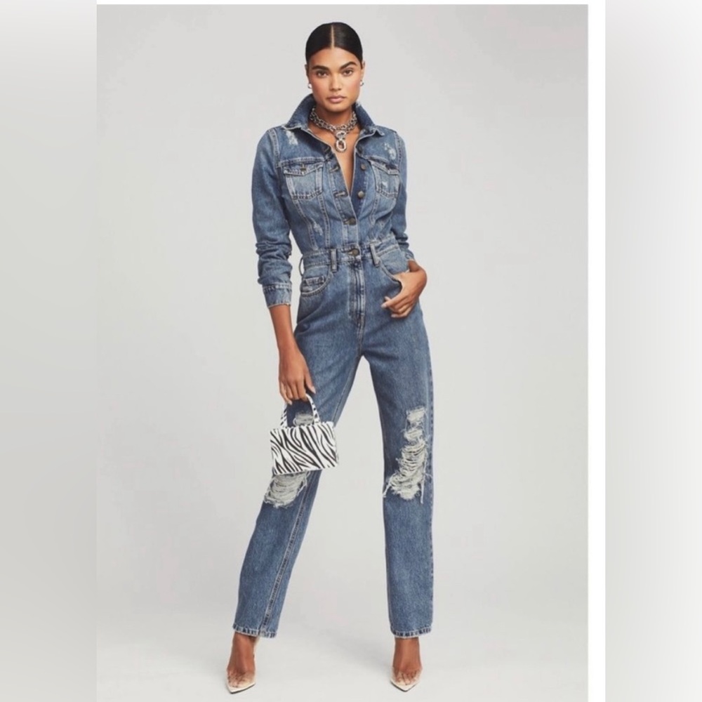 Retrofete denim jumpsuit super cute Sz S